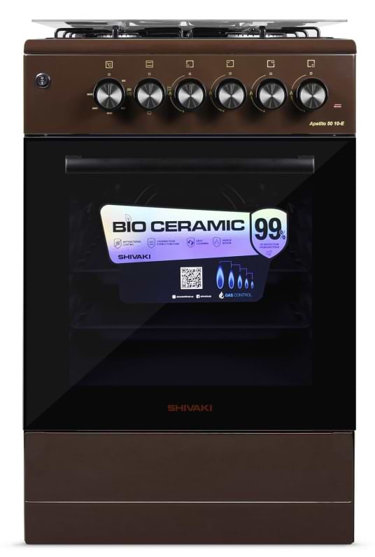 Фото - Плита газова Shivaki APETITO 50 10-E BROWN
