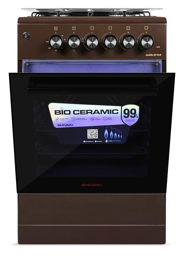 Фото - Плита газова Shivaki APETITO 50 10-E BROWN