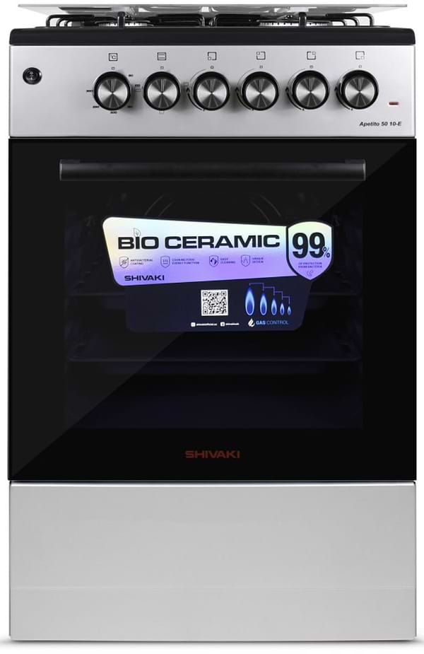 Фото - Плита газова Shivaki APETITO 50 10-E GREY