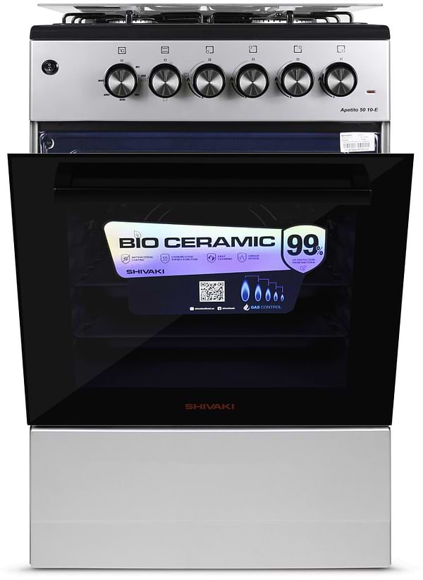 Фото - Плита газова Shivaki APETITO 50 10-E GREY