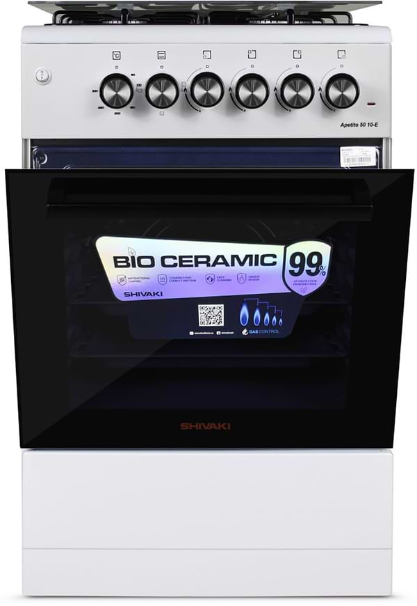 Фото - Плита газовая Shivaki APETITO 50 10-E White