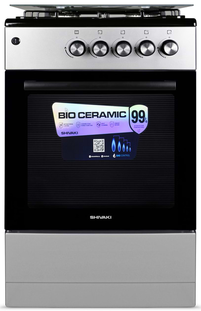 Фото - Плита газова Shivaki Apetito 50 10-G Grey