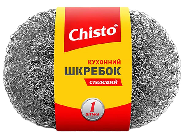 Фото - Губка для миття посуду металева Chisto 1 шт. (4823098407669)