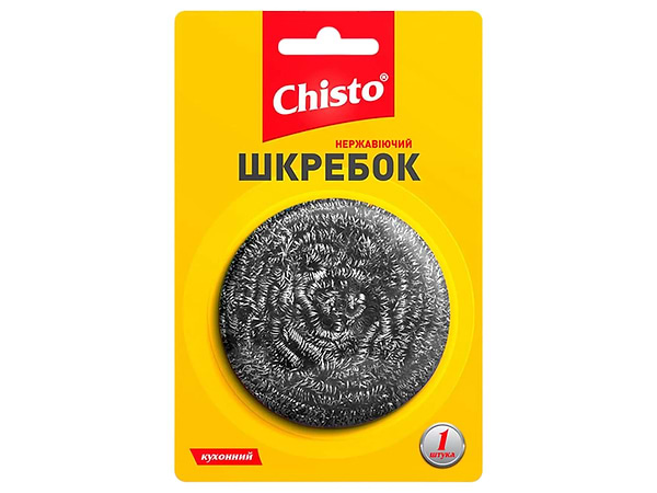 Фото - Губка для миття посуду металева Chisto 1 шт. (4823098407652)