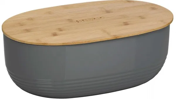 Хлібниця Kela Namur Dark Gray 37.5х23х14 см (12063) - Фото 1