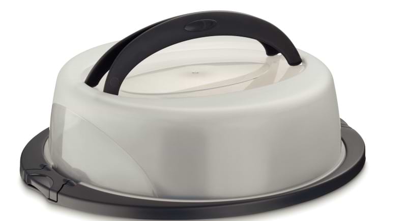 Ємність для зберігання торта Kela Deli Gray 32х10 см (12174)