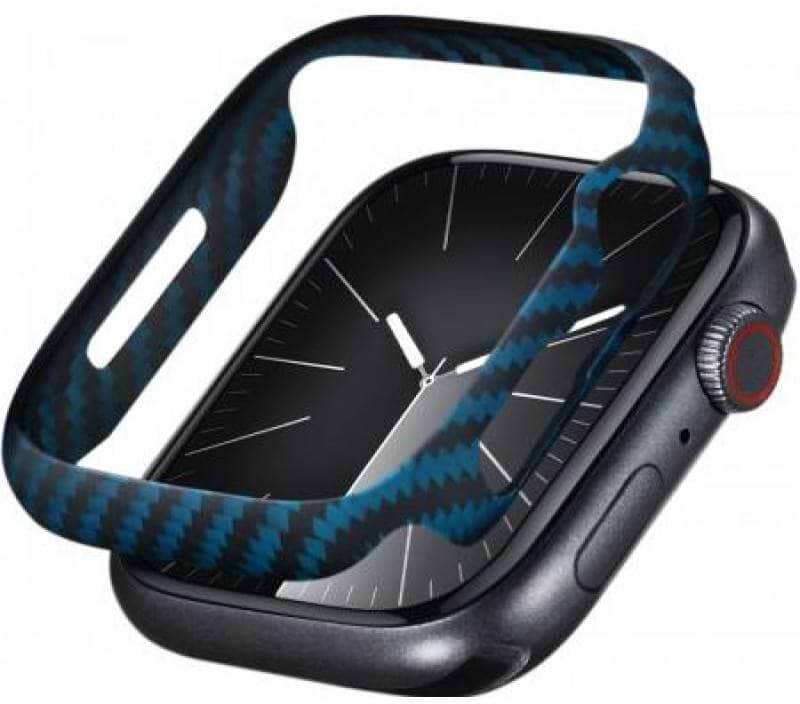 Чехол-бампер для смарт-годинника Pitaka Air Case Black/Blue for Apple Watch 9/8/7 45mm (KW2301A)
