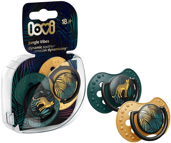 Фото - Динамічна пустушка Lovi 18+ м-ців 2 шт. Jungle Vibes Boy (22/904boy)