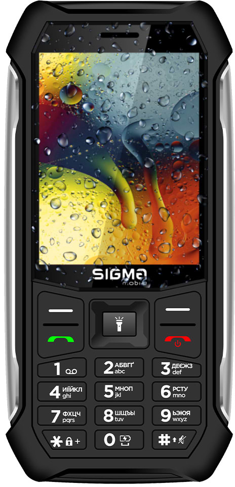 Мобильный телефон Sigma mobile X-style 323 Rain IP54 Black - Фото 1