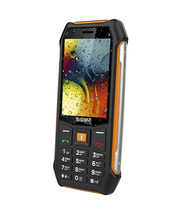 Фото - Мобільний телефон Sigma mobile X-style 323 Rain IP54 Black-Orange
