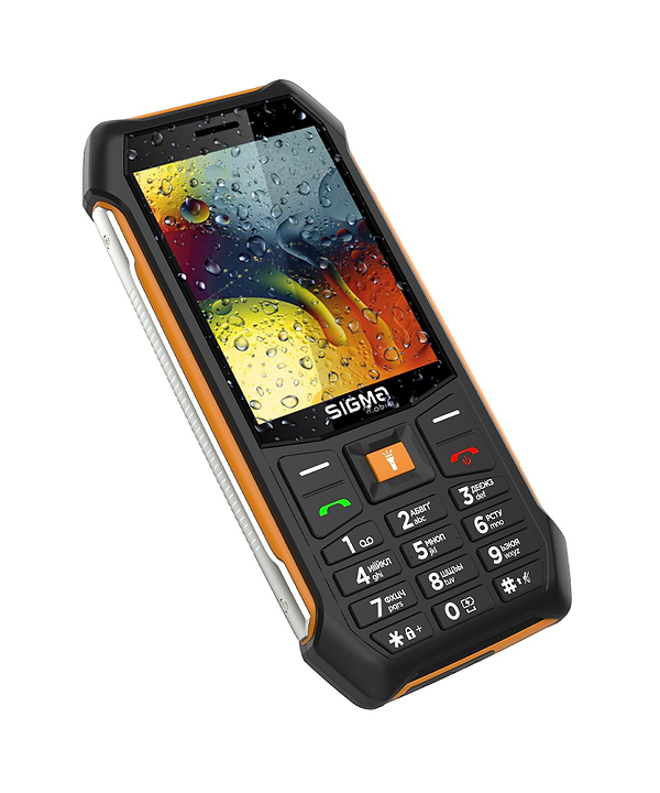 Фото - Мобільний телефон Sigma mobile X-style 323 Rain IP54 Black-Orange