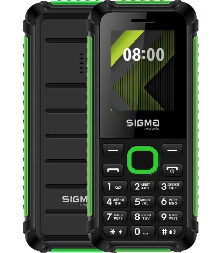 Фото - Мобильный телефон Sigma mobile X-style 18 Track Dual Sim Black/Green