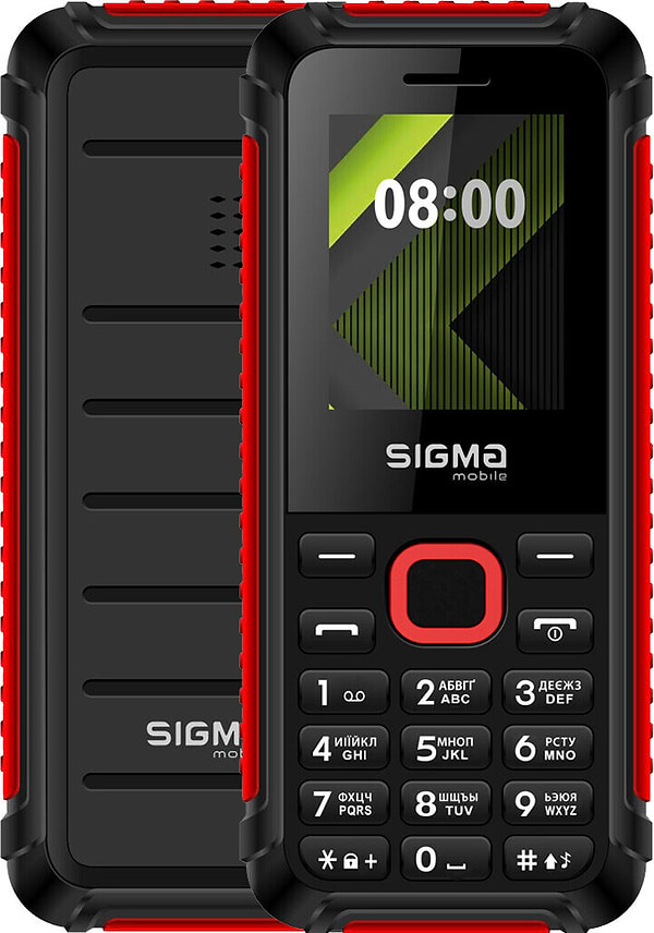 Фото - Мобильный телефон Sigma mobile X-style 18 Track Dual Sim Black/Red