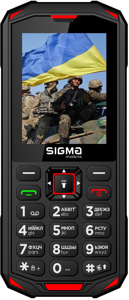 Мобильный телефон Sigma mobile X-treme PA68 DS Black-Red - Фото 1