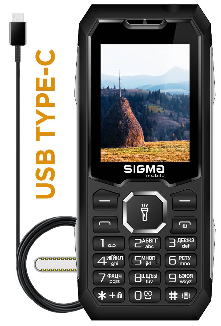 Фото - Уцінка - Мобільний телефон Sigma mobile X-style 341 BRO TYPE-C Black