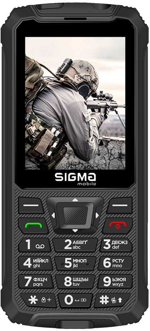Мобильный телефон Sigma mobile X-treme PR68 TYPE-C Black - Фото 1