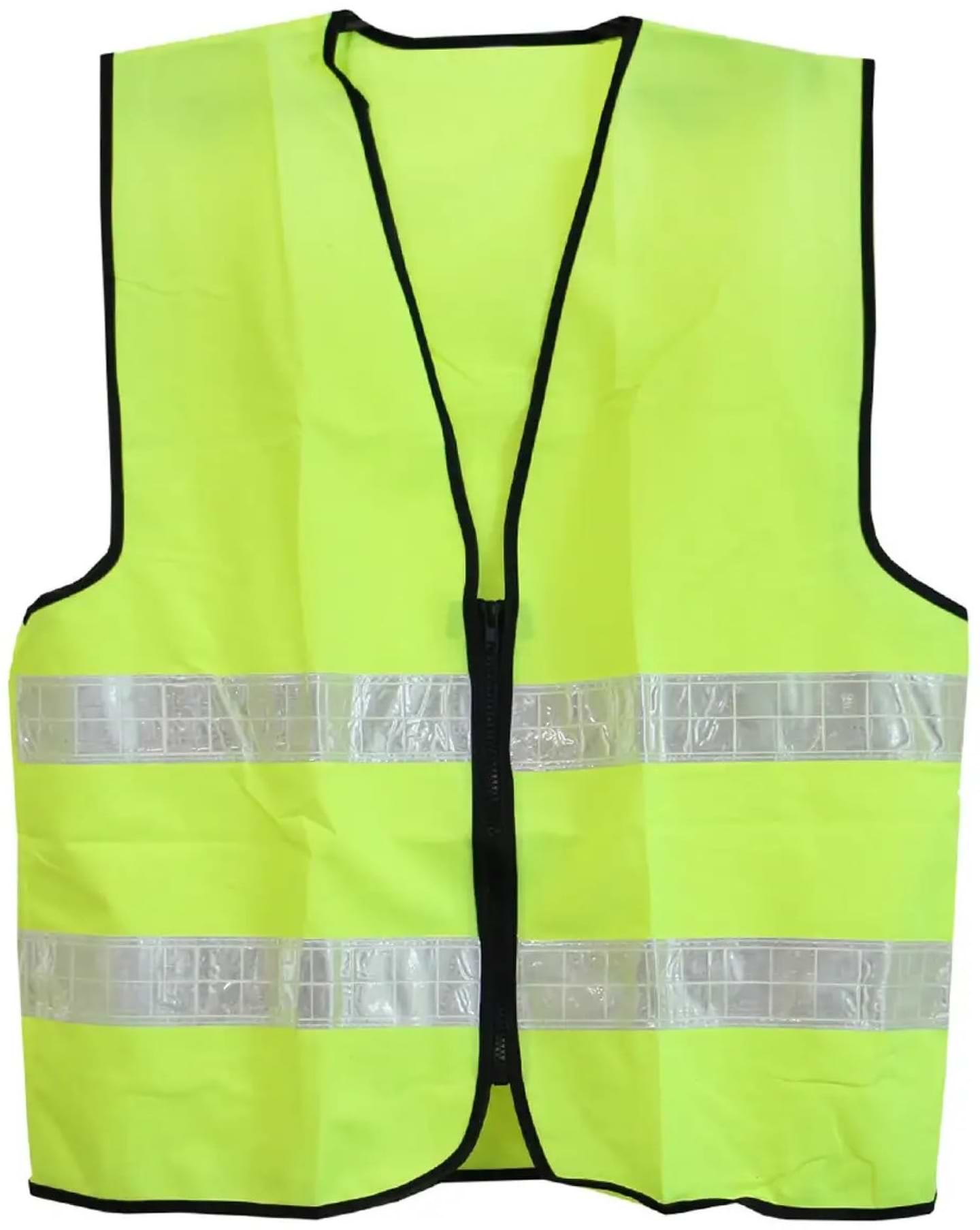Світловідбивний жилет Werk з блискавкою 120 г/м2 (70х60 см) XXL Yellow (50033)