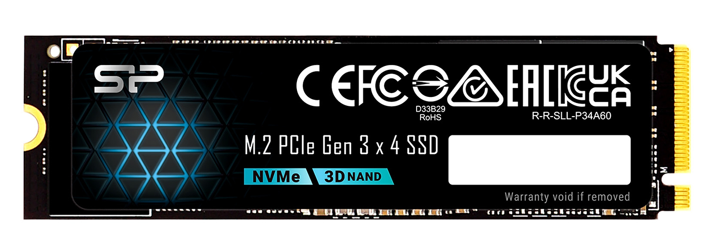 SSD-накопитель внутренний Silicon Power A60 512GB M.2 2280 PCle 3.0 x4 2280 NVMe (SP512GBP34A60M28)