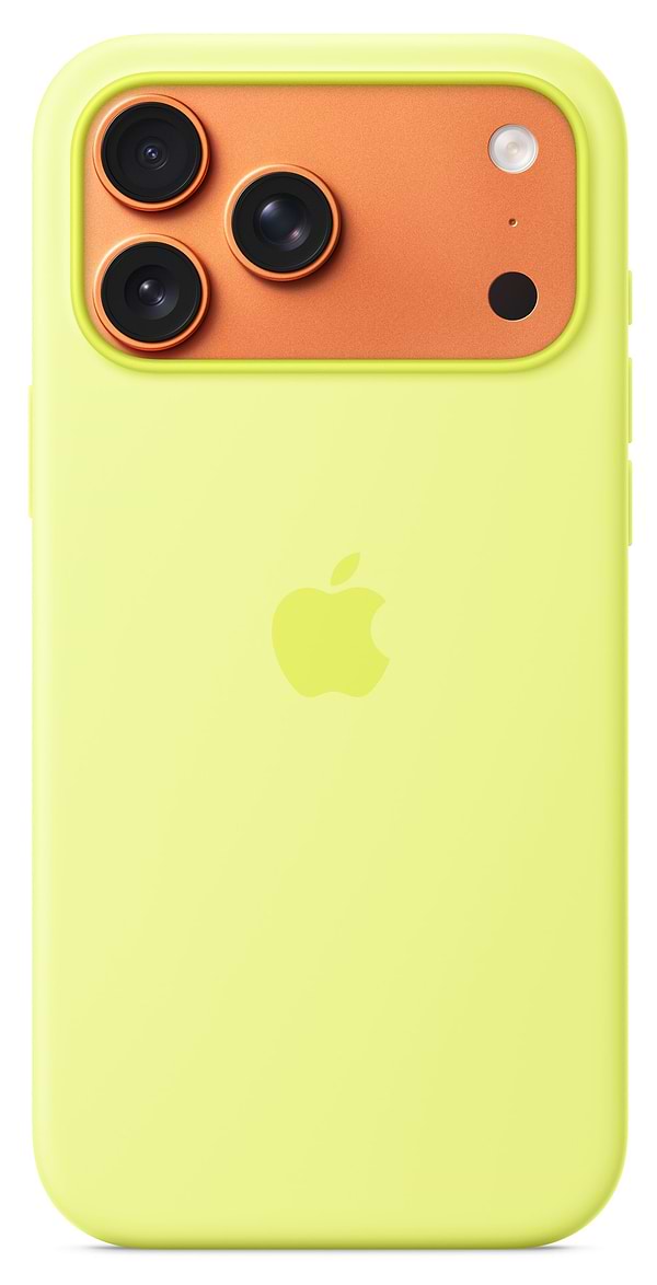 Фото - Чехол для смартфона Apple Silicone Case with MagSafe iPhone 17 Pro Max Neon Yellow (MGFM4)