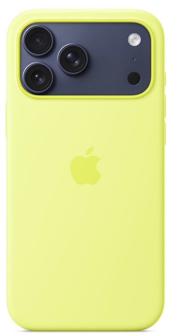Фото - Чехол для смартфона Apple Silicone Case with MagSafe iPhone 17 Pro Max Neon Yellow (MGFM4)