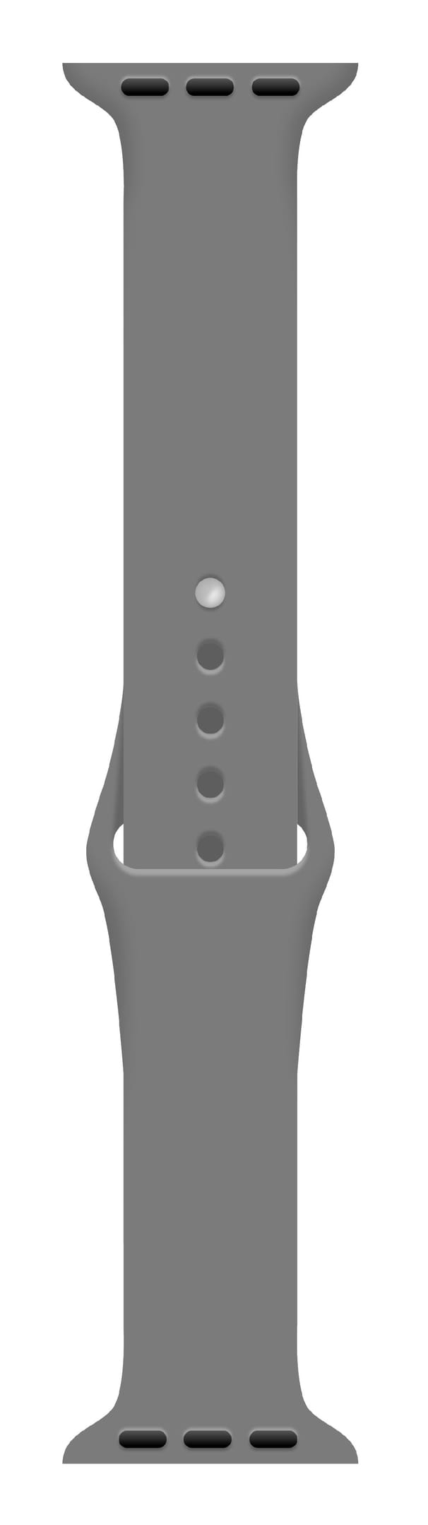 Ремінець для смарт-годинника Intaleo Silicone for Apple Watch 42/44 mm Gray (1283126494352) - Фото 1