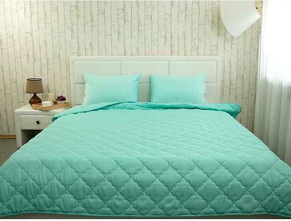 Фото - Одеяло летнее полуторное Руно 155х210 силиконовая Comfort бирюзовая (317.52СЛКУ_Бирюзовый)