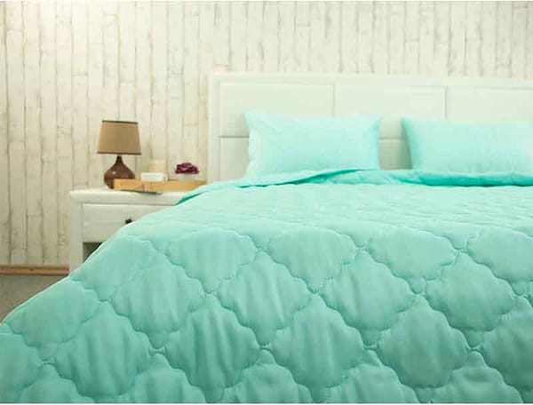 Фото - Одеяло летнее полуторное Руно 155х210 силиконовая Comfort бирюзовая (317.52СЛКУ_Бирюзовый)