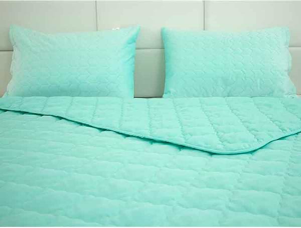 Фото - Одеяло летнее полуторное Руно 155х210 силиконовая Comfort бирюзовая (317.52СЛКУ_Бирюзовый)