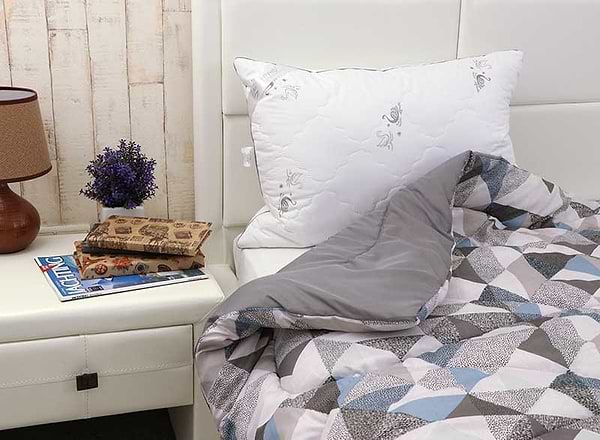 Фото - Ковдра зимова двоспальна Руно силіконова Абстракція зимова в поліестері 172х205 см (316.53Абстракція плюс)