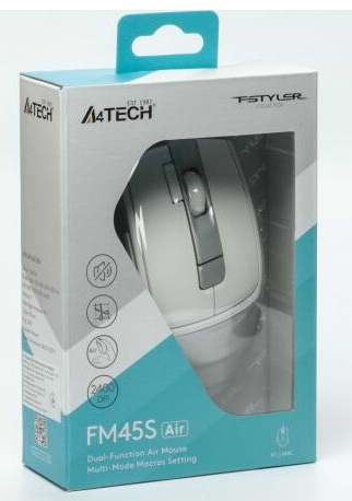 Фото - Мышь проводная A4tech Fstyler FM45S Air Silver White