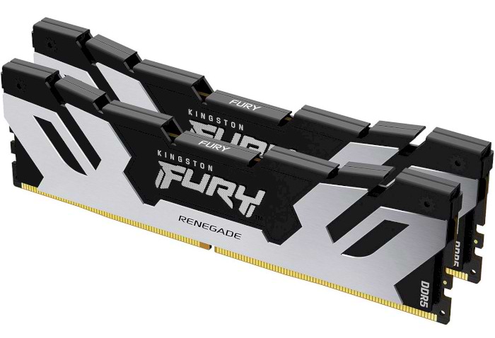 Память DDR Kingston Fury Renegade Silver DDR5-6000 96GB (2x48GB) CL32-38-38 1.35V XMP (KF560C32RSK2-96)
