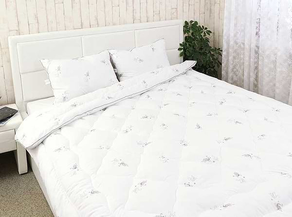 Фото - Набор одеяло двуспальное + 2 подушки Руно Silver Swan 172х205 + 50х70 см (172.52_Silver Swan)