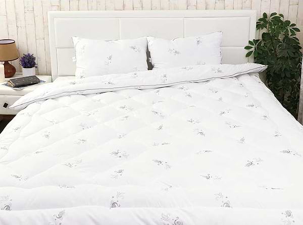 Фото - Набор одеяло двуспальное + 2 подушки Руно Silver Swan 172х205 + 50х70 см (172.52_Silver Swan)