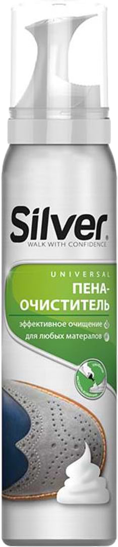 Гель-очищувач для взуття Silver для всіх видів шкіри 150 мл (8690757002352) - Фото 1