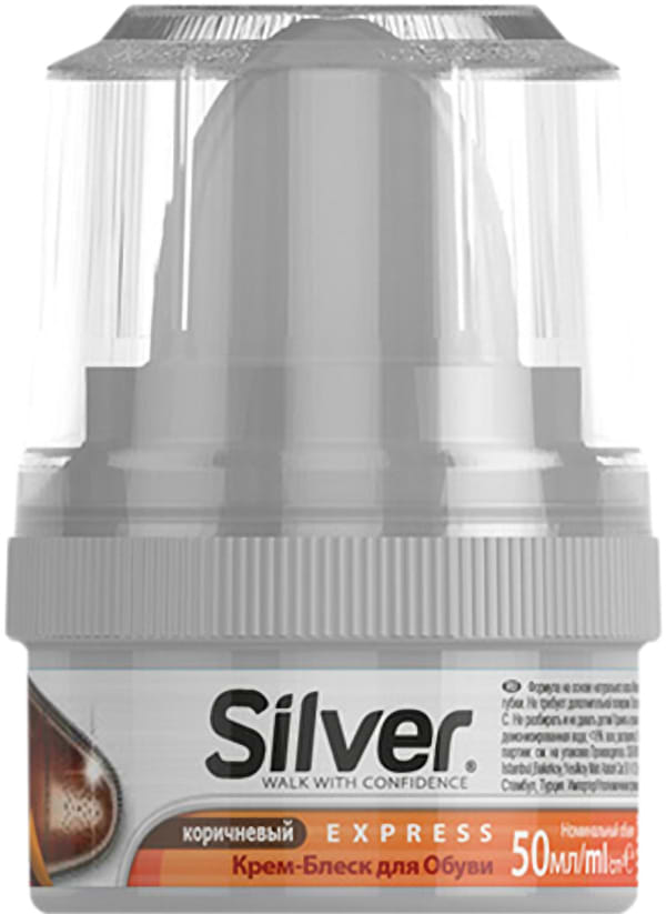 Фото - Блиск для взуття Silver 50 мл коричневий (8690757001089)