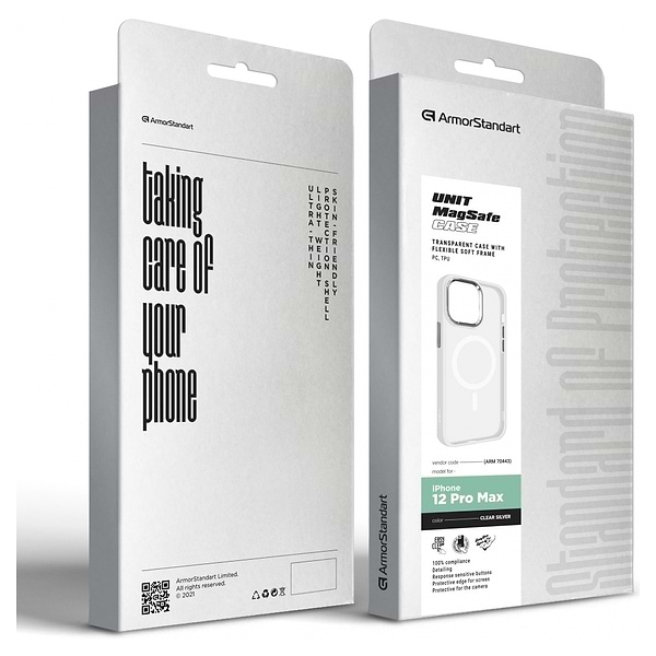 Фото - Чехол для смартфона Armorstandart MagSafe for Apple iPhone 11 Matte Clear Silver (ARM74847)
