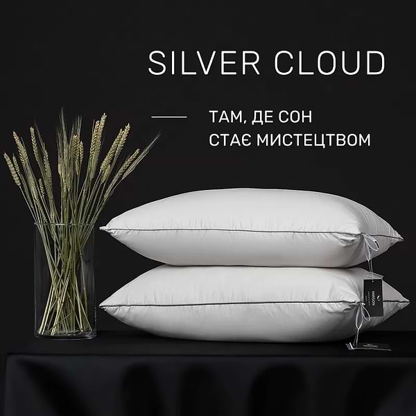 Фото - Подушка стандартная MirSon №1007 Silver Cloud Thinsulate 60х60 см (2200010362442)