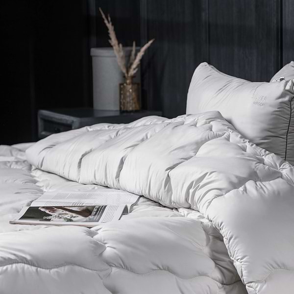 Фото - Одеяло демисезонное полуторное MirSon антиаллергенное №1002 "Silver Cloud" EcoSilk 140х205 (2200010352467)