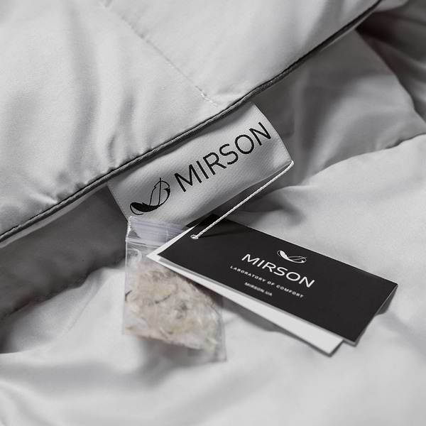 Фото - Подушка стандартна MirSon №207 Silver Cloud 70х70 см (2200009348945)