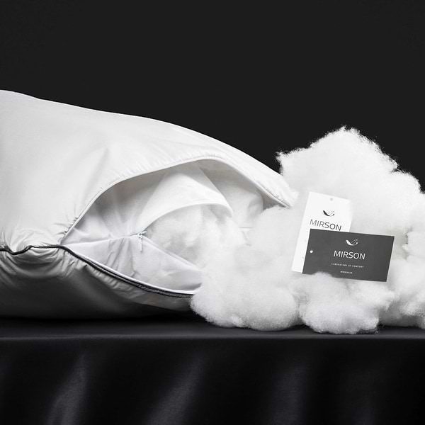 Фото - Подушка стандартная MirSon №1001 Silver Cloud memory effekt средняя 50х70 (2200010361902)