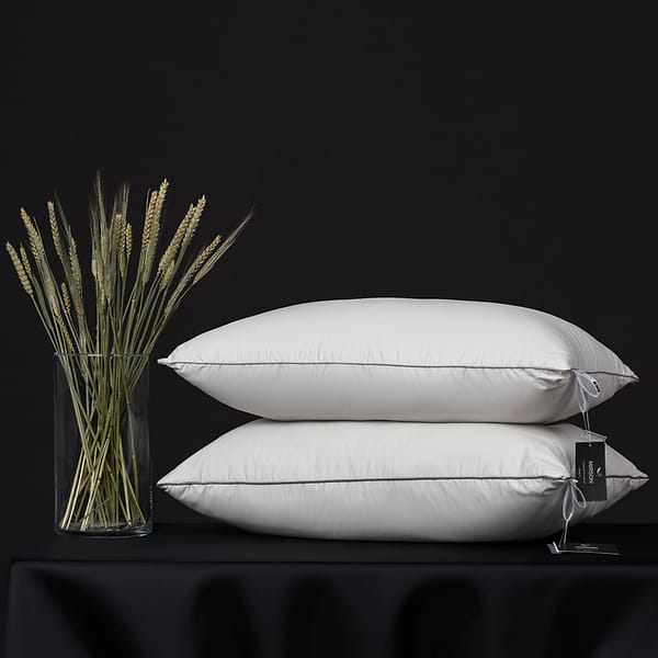 Фото - Подушка стандартна MirSon №1016 "Silver Cloud" бавовна середня 60х60 (2200010363029)