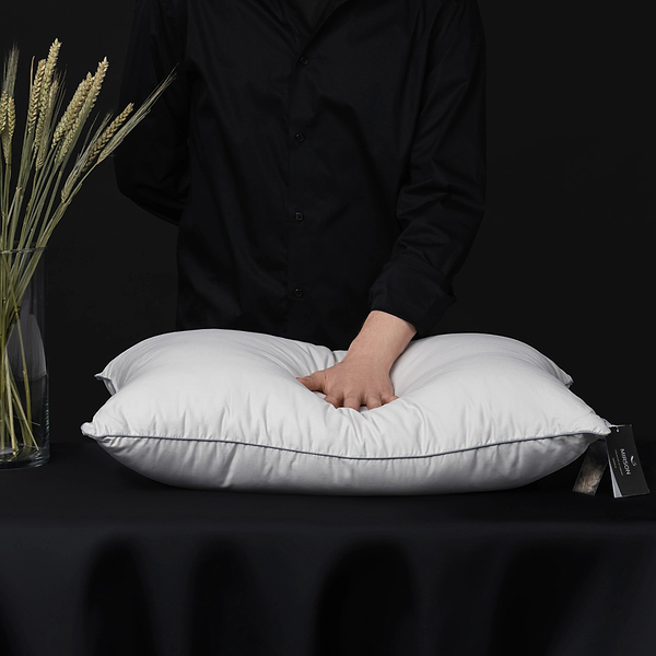 Фото - Подушка стандартна MirSon бамбукова №1019 "Silver Cloud" середня 40х60 см (2200010363197)