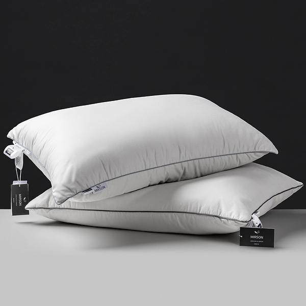 Фото - Подушка стандартна MirSon бамбукова №1019 "Silver Cloud" середня 40х60 см (2200010363197)