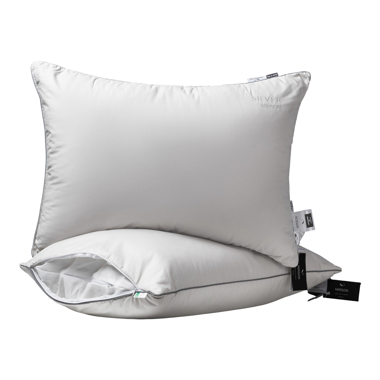 Подушка стандартна MirSon бамбукова №1019 "Silver Cloud" середня 50х70 см (2200010363227)