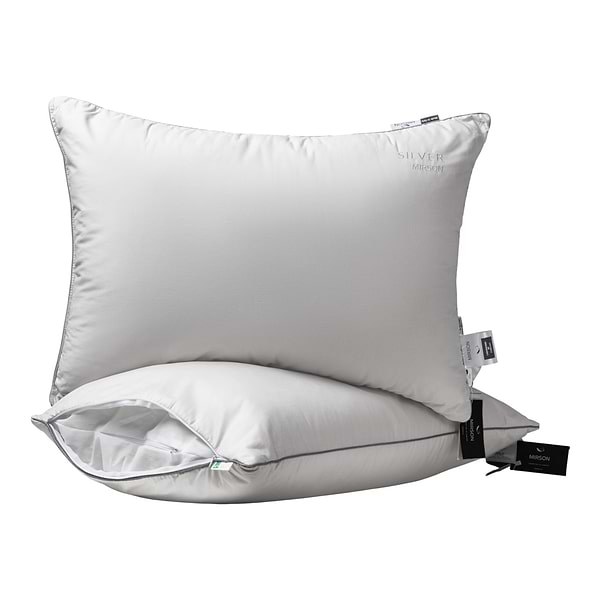 Фото - Подушка стандартна MirSon бамбукова №1019 "Silver Cloud" середня 40х60 см (2200010363197)