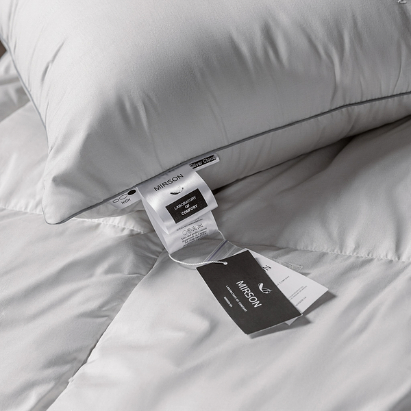 Фото - Подушка стандартна MirSon бамбукова №1020 "Silver Cloud" висока 40х60 см (2200010363258)