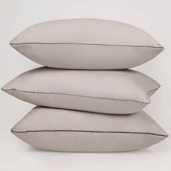 Фото - Подушка стандартна MirSon Шовкова №1027 "Silver Cloud" низька 50х70 (2200010363791)