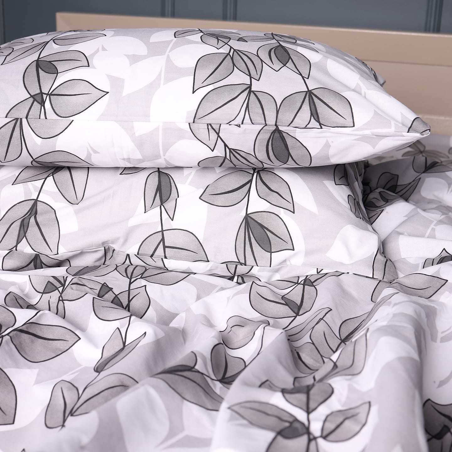 Наволочка MirSon Ranforce Elite 17-0695 Silver Foliage 70х70 см (2200010452808)