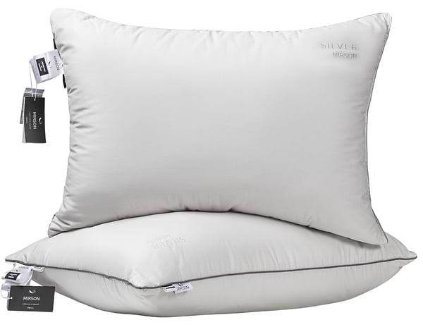 Фото - Подушка стандартная MirSon №1001 Silver Cloud memory effekt средняя 50х70 (2200010361902)