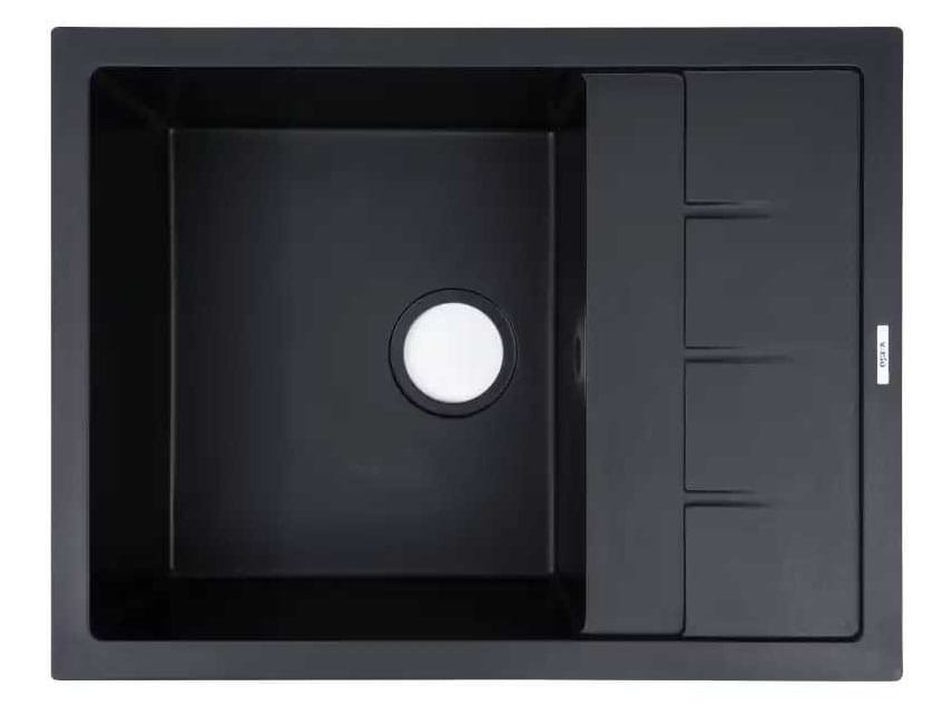 Мойка кухонная Ventolux SILVIA (BLACK QUARTZ) 650x500x200